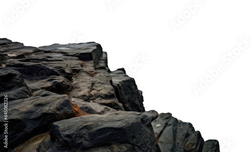 POV of a cliff top edge. transparent PNG file.