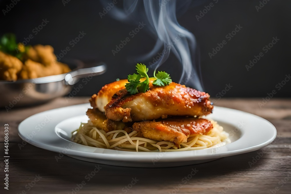 Fototapeta premium grilled chicken wings