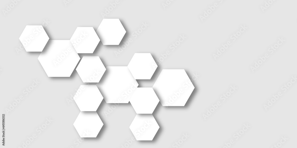 Futuristic honeycomb mosaic white background. Realistic geometric mesh cells texture. Abstract white vector wallpaper with hexagon grid. Futuristic honeycomb mosaic white background. Realistic geometric mesh cells texture. Abstract white vector wallpaper with hexagon grid.