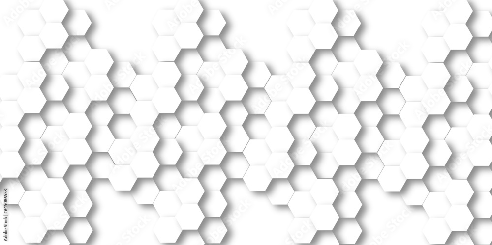 Abstract. Embossed Hexagon , honeycomb white background. light and shadow. Vector. Abstract. Embossed Hexagon , honeycomb white background. light and shadow. Vector.