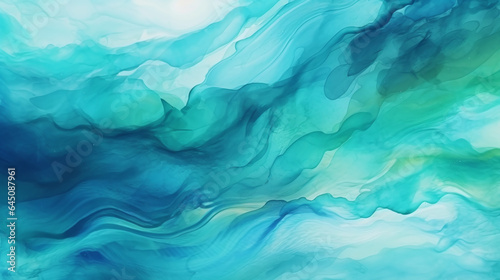 Watercolor Waves in Pastel Tones