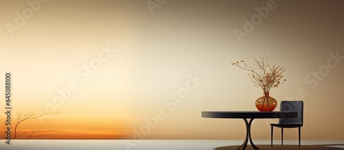 Blurry background interior with a tabletop