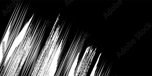 Grunge halftone dots vector texture background . Border Frame