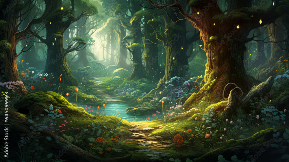Fototapeta premium MAGIC FOREST