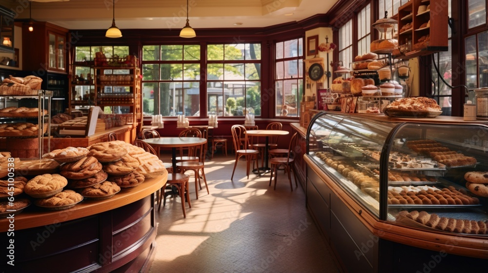 a cozy corner bakery, with shelves lined with freshly baked cookies, still warm from the oven, and a nostalgic ambiance