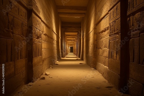 Discover Saqqara Necropolis in Giza  Egypt in this captivating travel image. Generative AI
