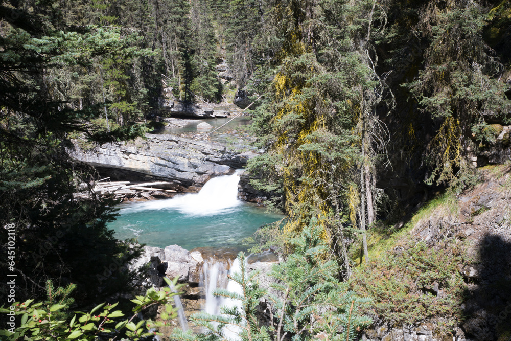 Beautiful view of the Johnston Canyon in Vancouver, Canada Beautiful view of the Johnston Canyon in Vancouver, Canada