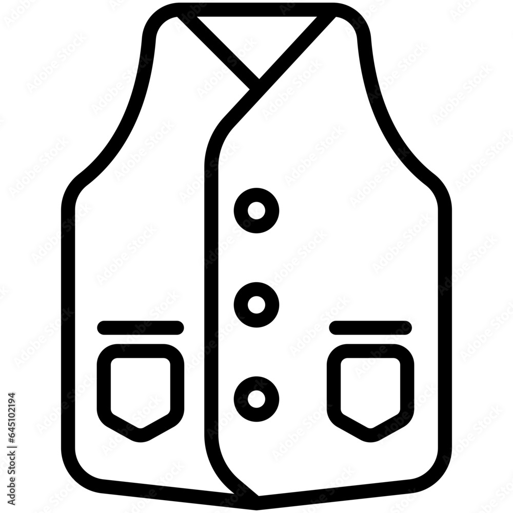 Vest icons, are often used in design, websites, or applications, banner, flyer to convey specific concepts related to fashion Vest icons, are often used in design, websites, or applications, banner, flyer to convey specific concepts related to fashion