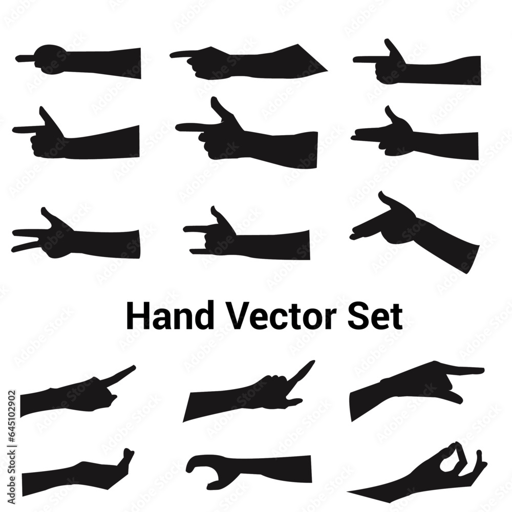 Various gestures of human hands isolated on a white background. Vector flat illustration of male or female hands in different situations. Vector design elements for infographic, web presentation. Various gestures of human hands isolated on a white background. Vector flat illustration of male or female hands in different situations. Vector design elements for infographic, web presentation.