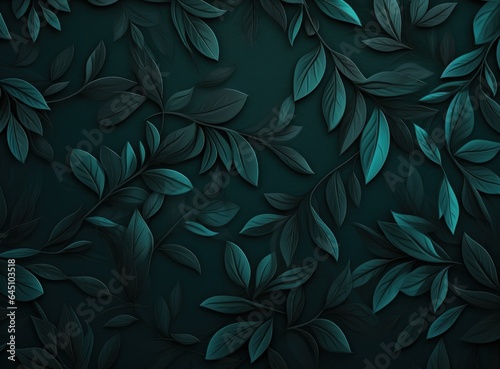Green leaves natural texture