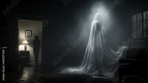 ghost in the dark room