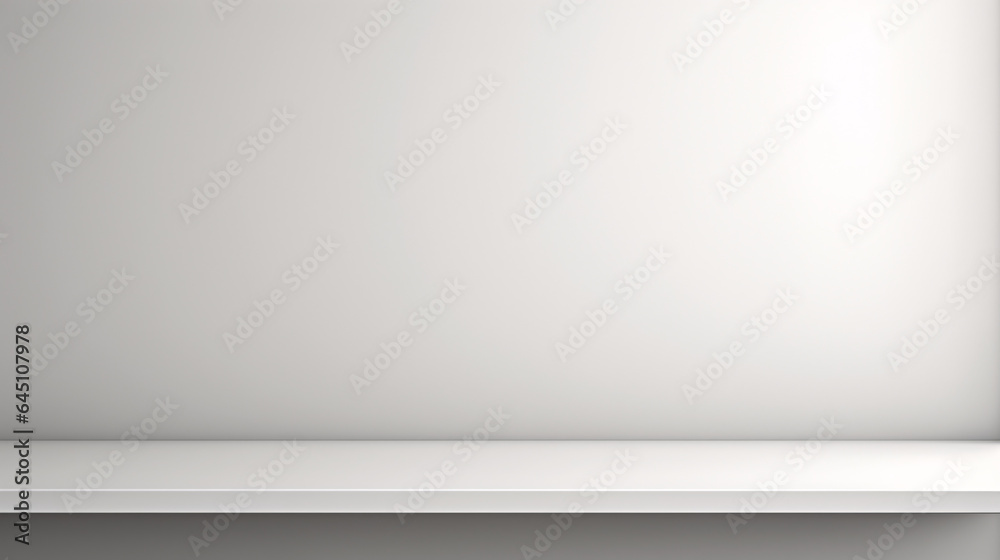 Empty white Minimal background for product display. White backdrop or empty studio Empty white Minimal background for product display. White backdrop or empty studio