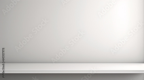 Empty white Minimal background for product display. White backdrop or empty studio