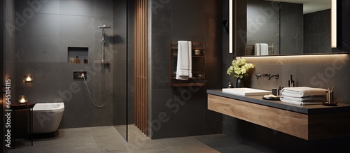 New hotel bathroom interior design. © Vusal