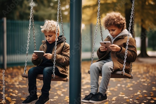 Screen Time Takes Over: A Child's Solitary Playground