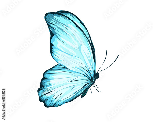  set of blue butterflies positive quote motivational etc fashion prints