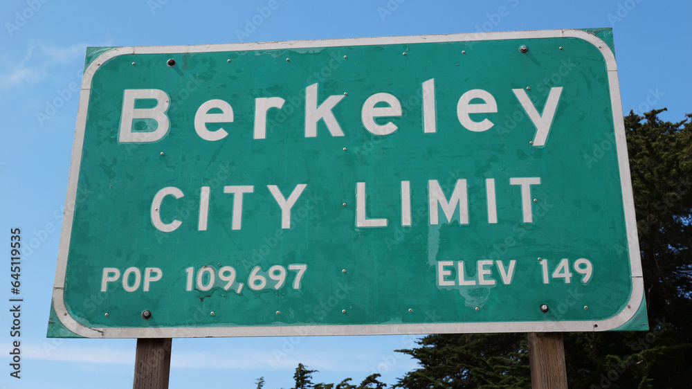 Berkeley California Public Welcome Sign