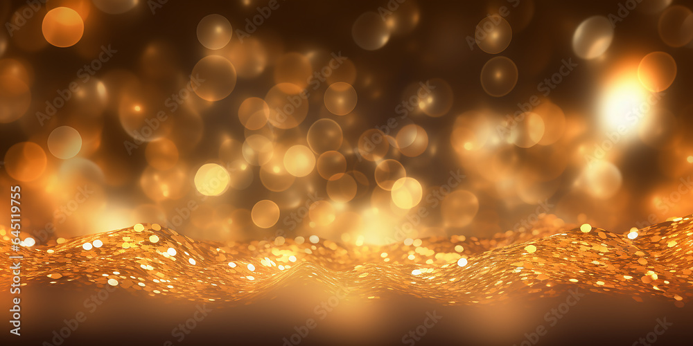 goldener Glitzerstaub als Hintergrund KI goldener Glitzerstaub als Hintergrund KI