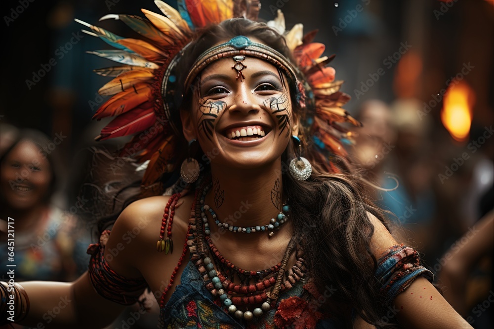 Cultural richness: traditional african clothing and make up Cultural richness: traditional african clothing and make up