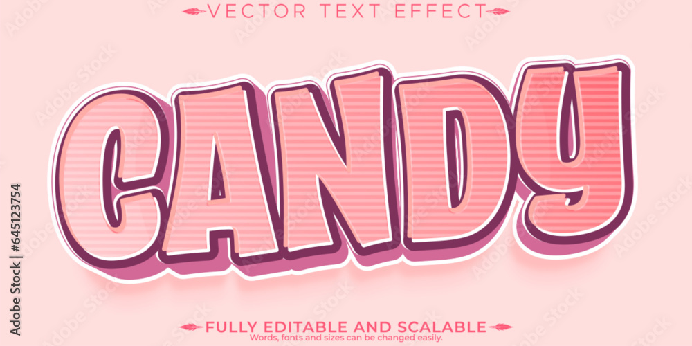 Candy text effect, editable sugar and sweet text style Candy text effect, editable sugar and sweet text style