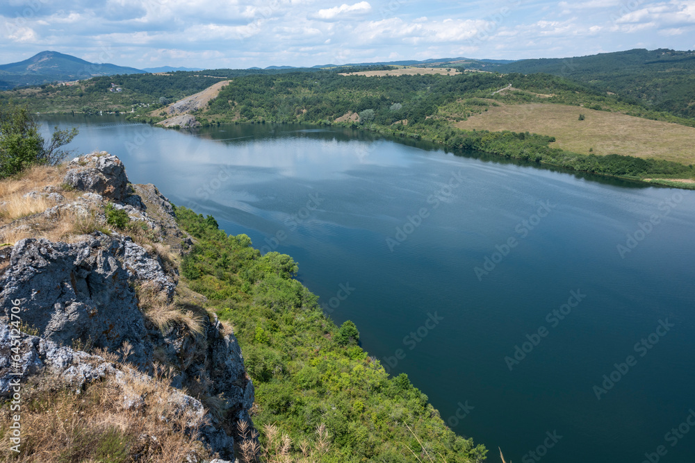 Summer view of Pchelina Reservoir, Bulgaria