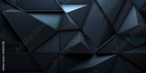 Abstract dark blue modern background with triangles