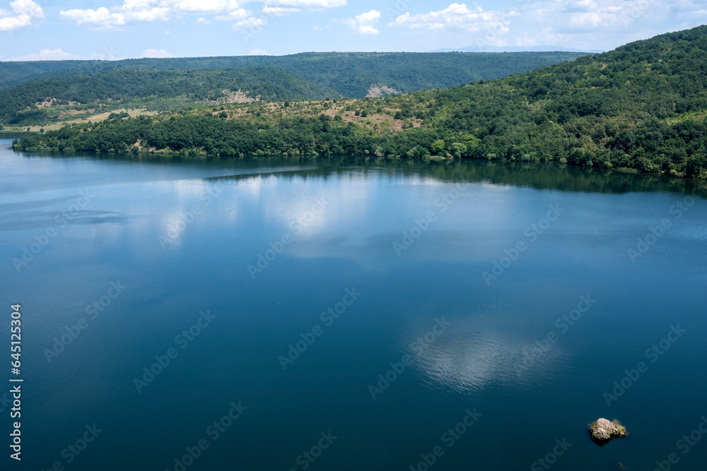 Summer view of Pchelina Reservoir, Bulgaria