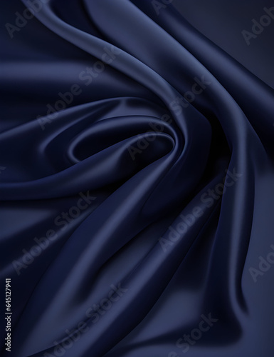 Silk navy blue, full frame