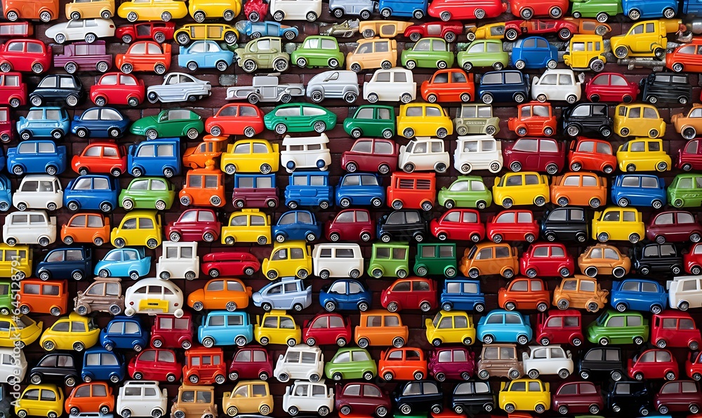 Car toys of various colors Car toys of various colors