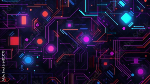 Cyberpunk Style Pattern Texture Background Wallpaper