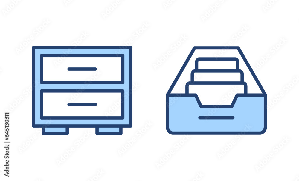 Archive folders icon vector. Document vector icon. Archive storage icon.