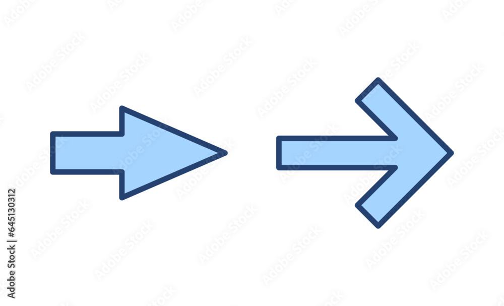 Arrow icon vector. Arrow sign and symbol for web design. Arrow icon vector. Arrow sign and symbol for web design.