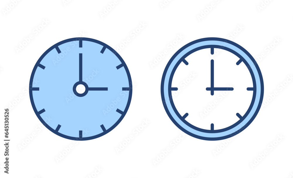 Clock icon vector. Time sign and symbol. watch icon Clock icon vector. Time sign and symbol. watch icon