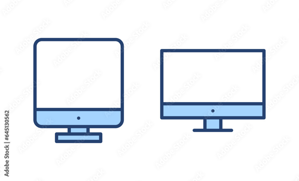 Computer icon vector. computer monitor sign and symbol Computer icon vector. computer monitor sign and symbol
