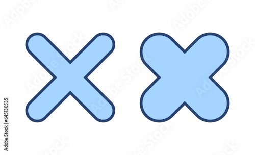 Close icon vector. Delete sign and symbol. cross sign