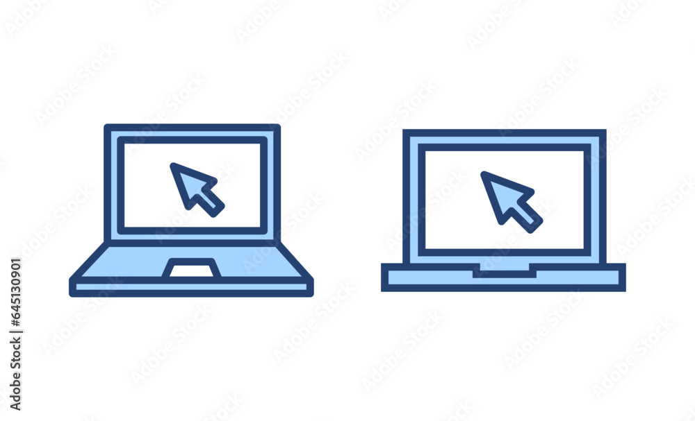 Laptop icon vector. computer sign and symbol Laptop icon vector. computer sign and symbol