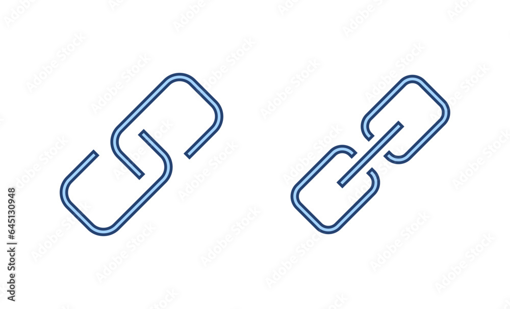 Link icon vector. Hyperlink chain sign and symbol Link icon vector. Hyperlink chain sign and symbol