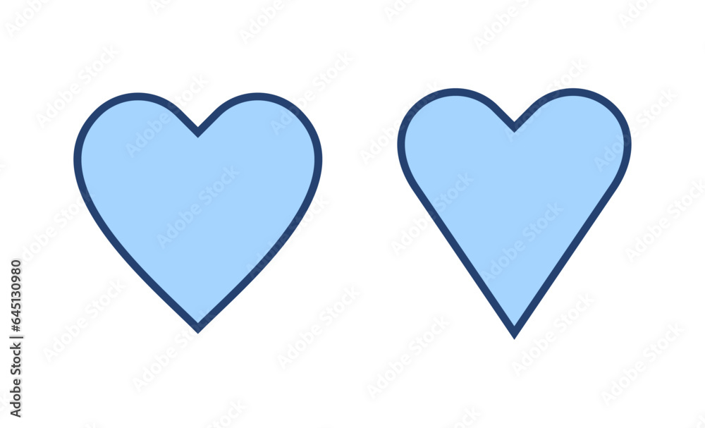 Love icon vector. Heart sign and symbol. Like icon vector.