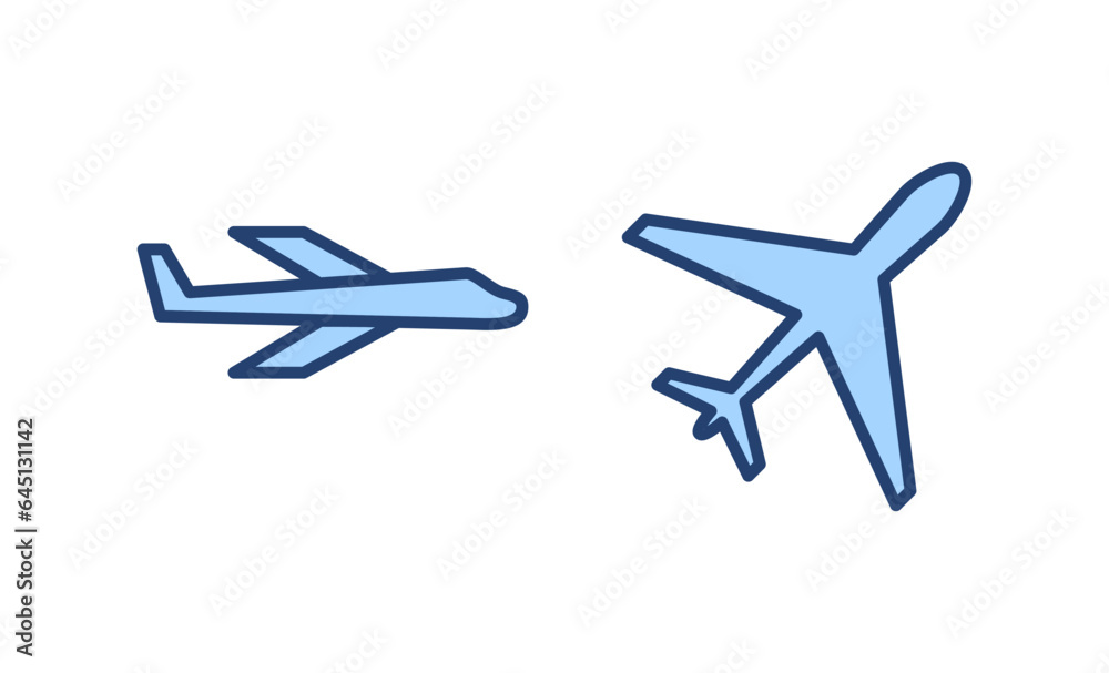 Plane icon vector. Airplane sign and symbol. Flight transport symbol. Travel sign. aeroplane