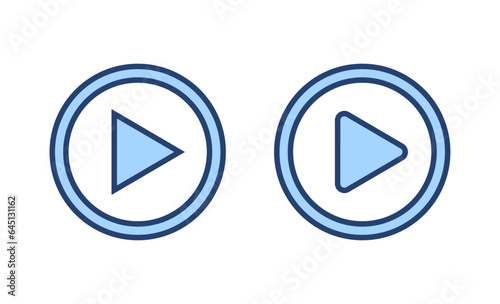 Free Download Play icon vector. Play button sign and symbol - GFXLoad