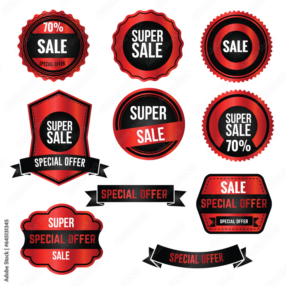 Sale tags collection super sale