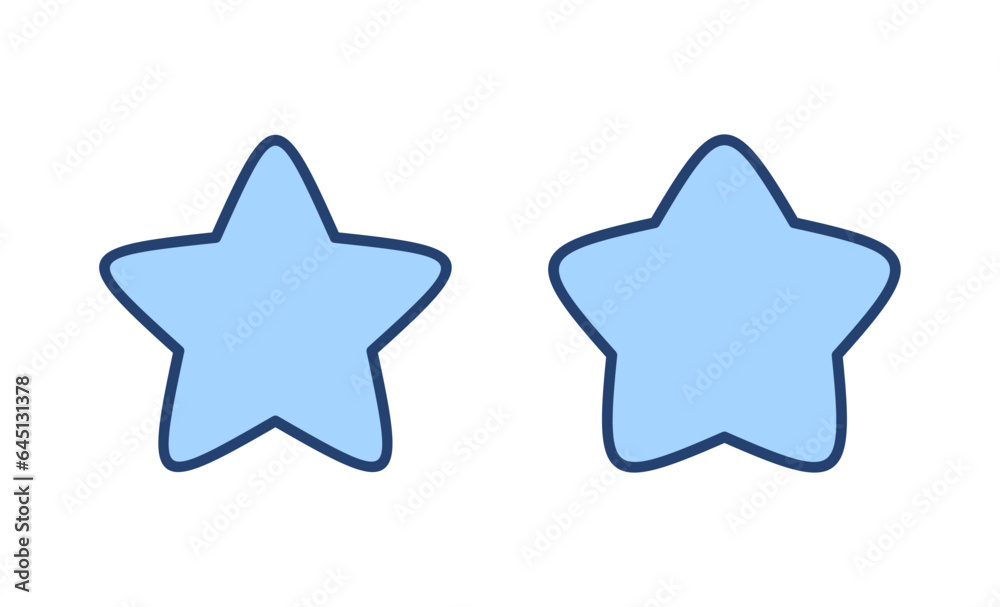 Star icon vector. rating sign and symbol. favourite star icon Star icon vector. rating sign and symbol. favourite star icon