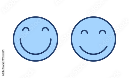 Smile icon vector. smile emoticon icon. feedback sign and symbol