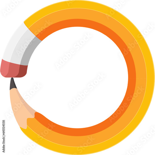 pencil round frame border