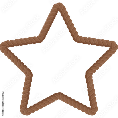 brown rope star frame
