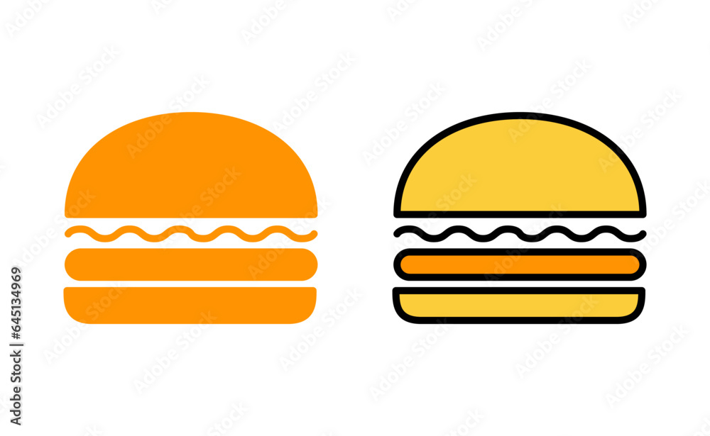 Burger icon set for web and mobile app. burger sign and symbol. hamburger Burger icon set for web and mobile app. burger sign and symbol. hamburger