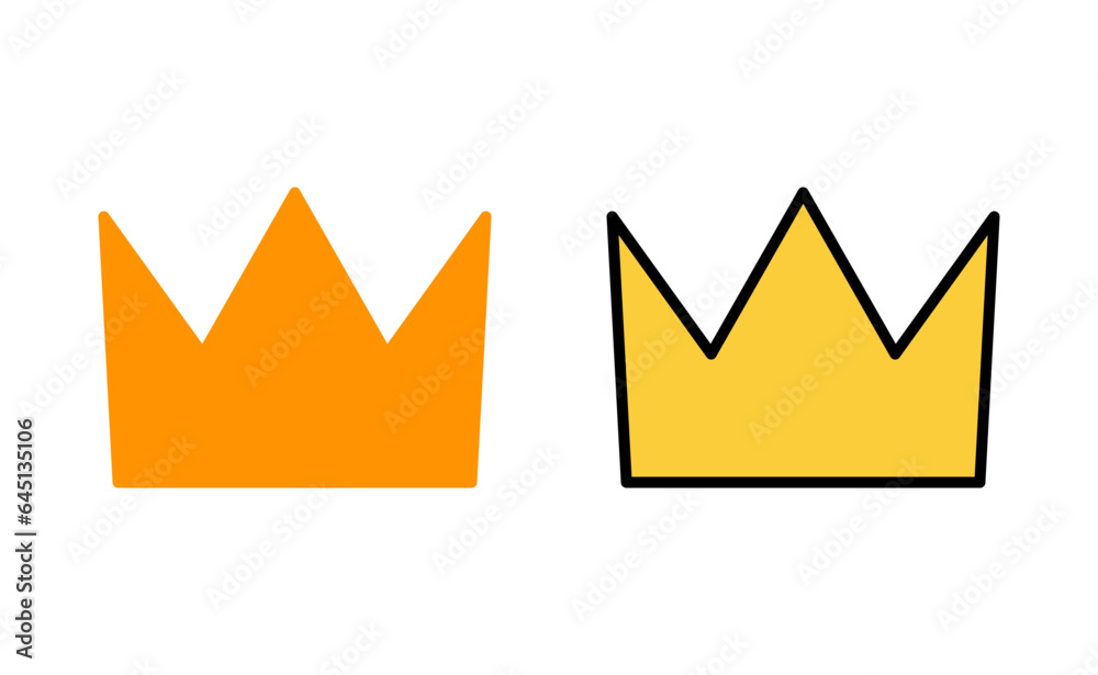 Crown icon set for web and mobile app. crown sign and symbol Crown icon set for web and mobile app. crown sign and symbol
