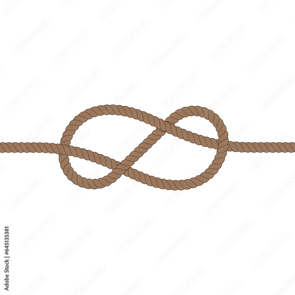 knot line border rope