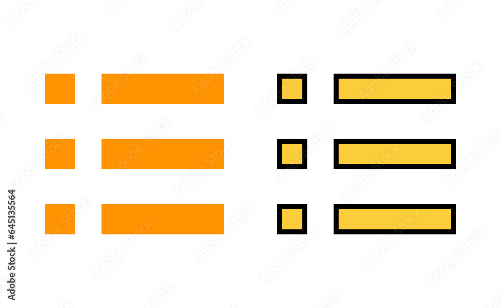 Fototapeta premium Menu Icon set for web and mobile app. web menu sign and symbol. hamburger menu symbol