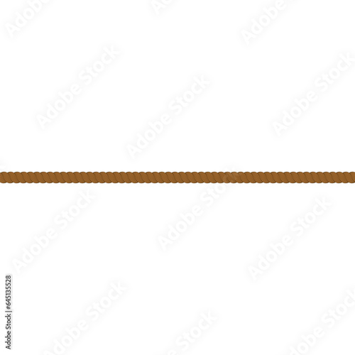 brown line divider rope